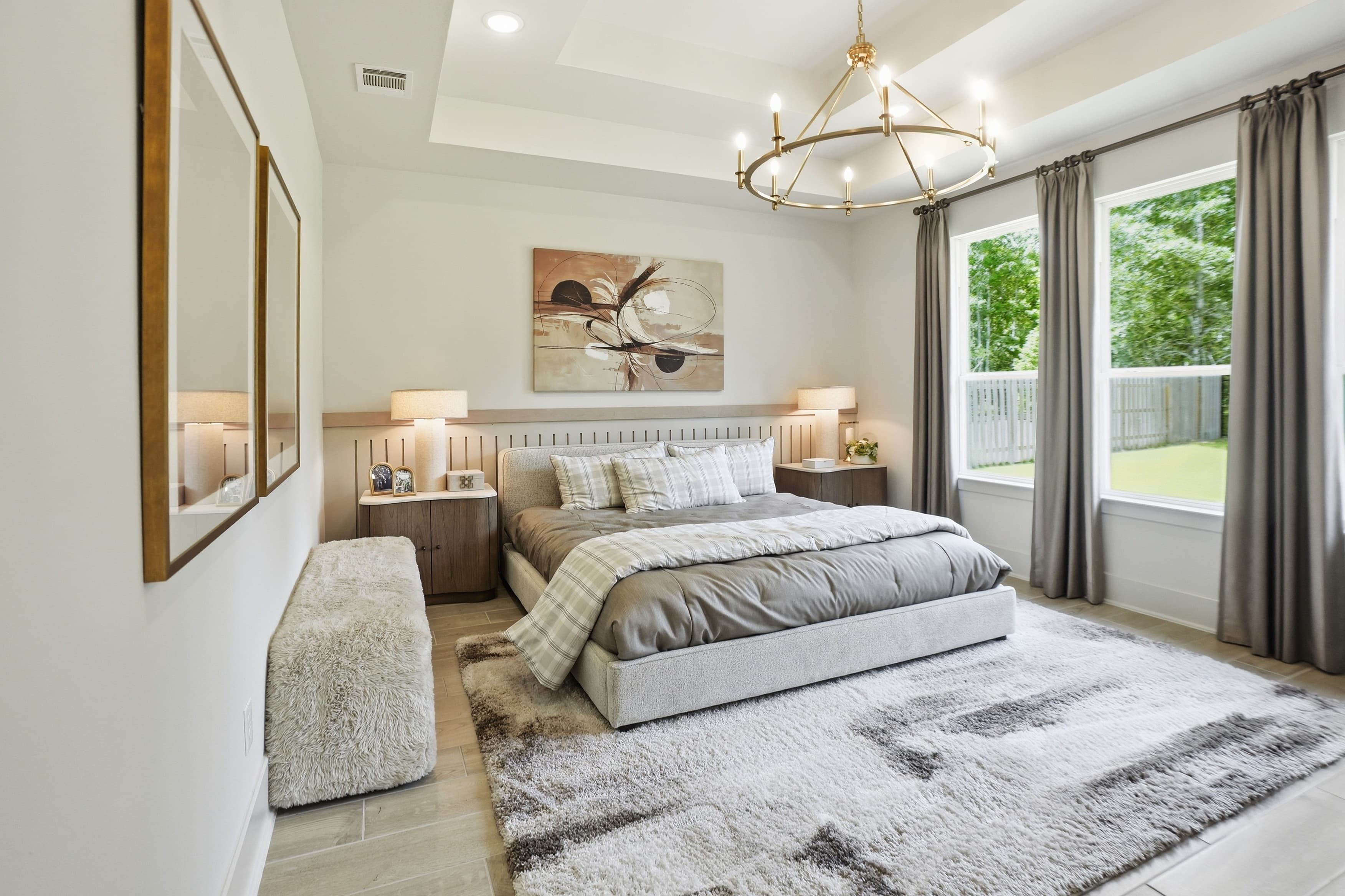 Bedroom in neutral tones — 42030 Texoma Way